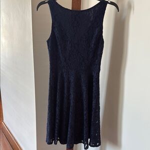 Speechless Blue Sleeveless Halter Sheath Dress